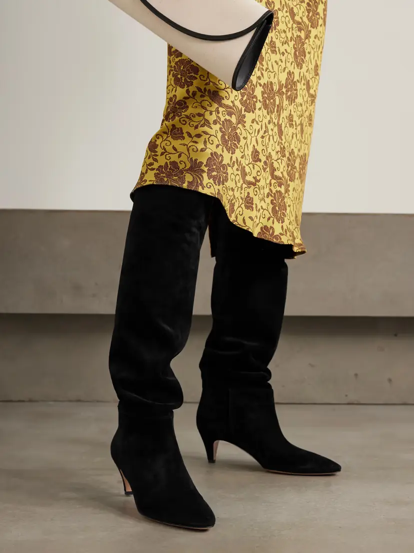 Gianvito Rossi Elise 45 Suede Knee Boots | Thumbnail 2 Gianvito Rossi Elise 45 Suede Knee Boots | Thumbnail 2