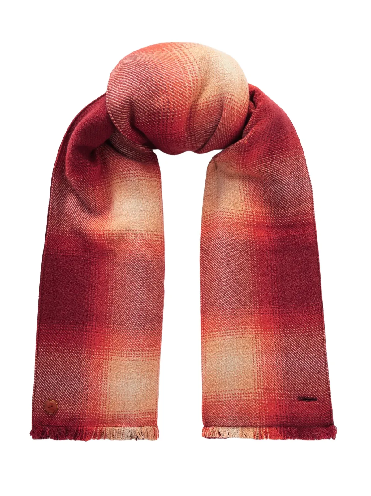 God’s True Cashmere Fringed Checked Cashmere Scarf