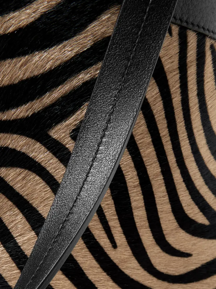 Nili Lotan Loren Medium Textured-leather Trimmed Zebra-print Calf Hair Tote | Thumbnail 4 Nili Lotan Loren Medium Textured-leather Trimmed Zebra-print Calf Hair Tote | Thumbnail 4