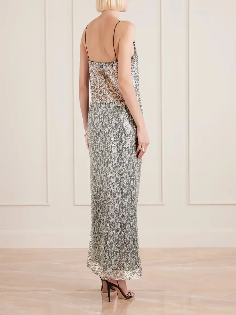 Christopher Esber Sequined Lace Midi Dress | Thumbnail 3
