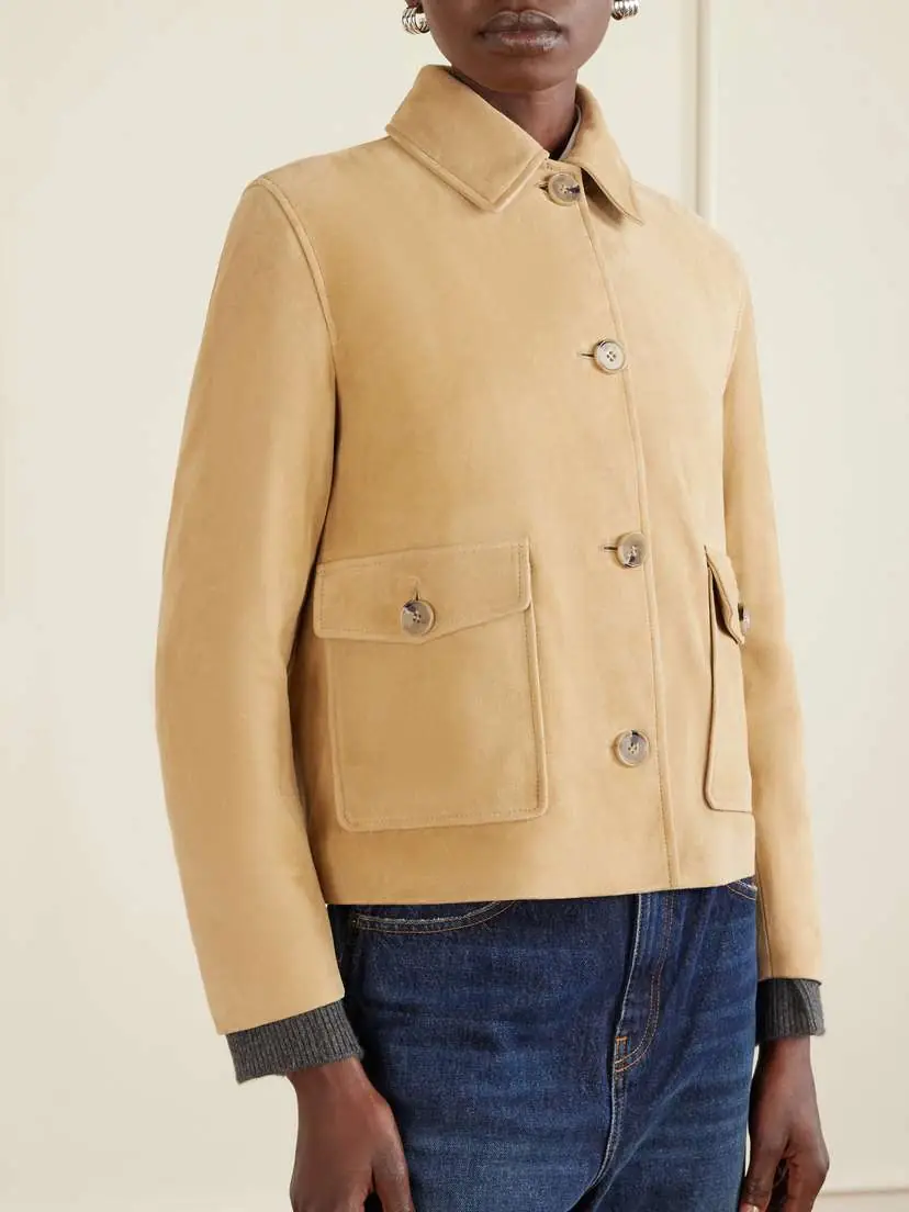 Nour Hammour Louise Suede Jacket | Thumbnail 3 Nour Hammour Louise Suede Jacket | Thumbnail 3