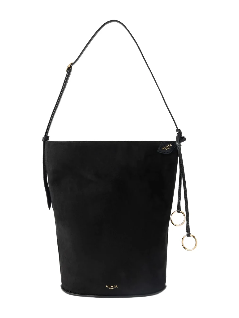 Leather-trimmed Suede Tote