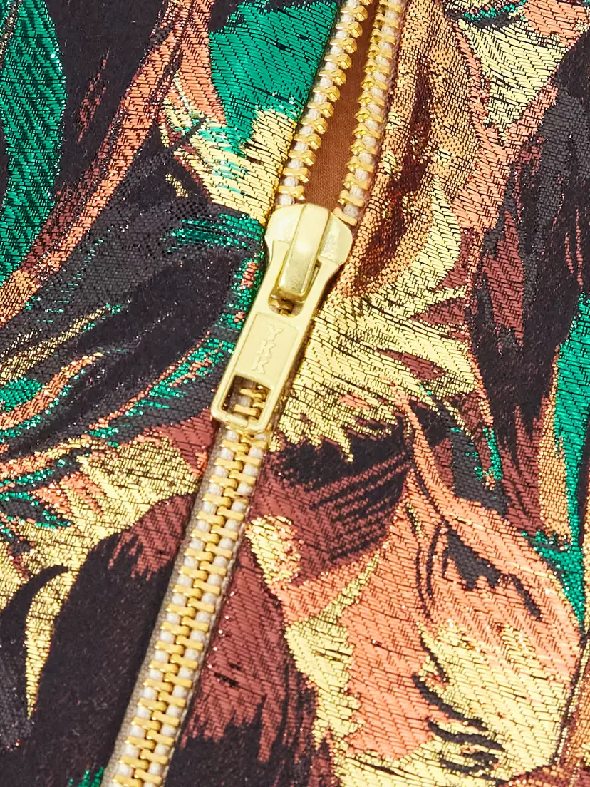 Mary Katrantzou Metallic Jacquard Blouse | Thumbnail 4