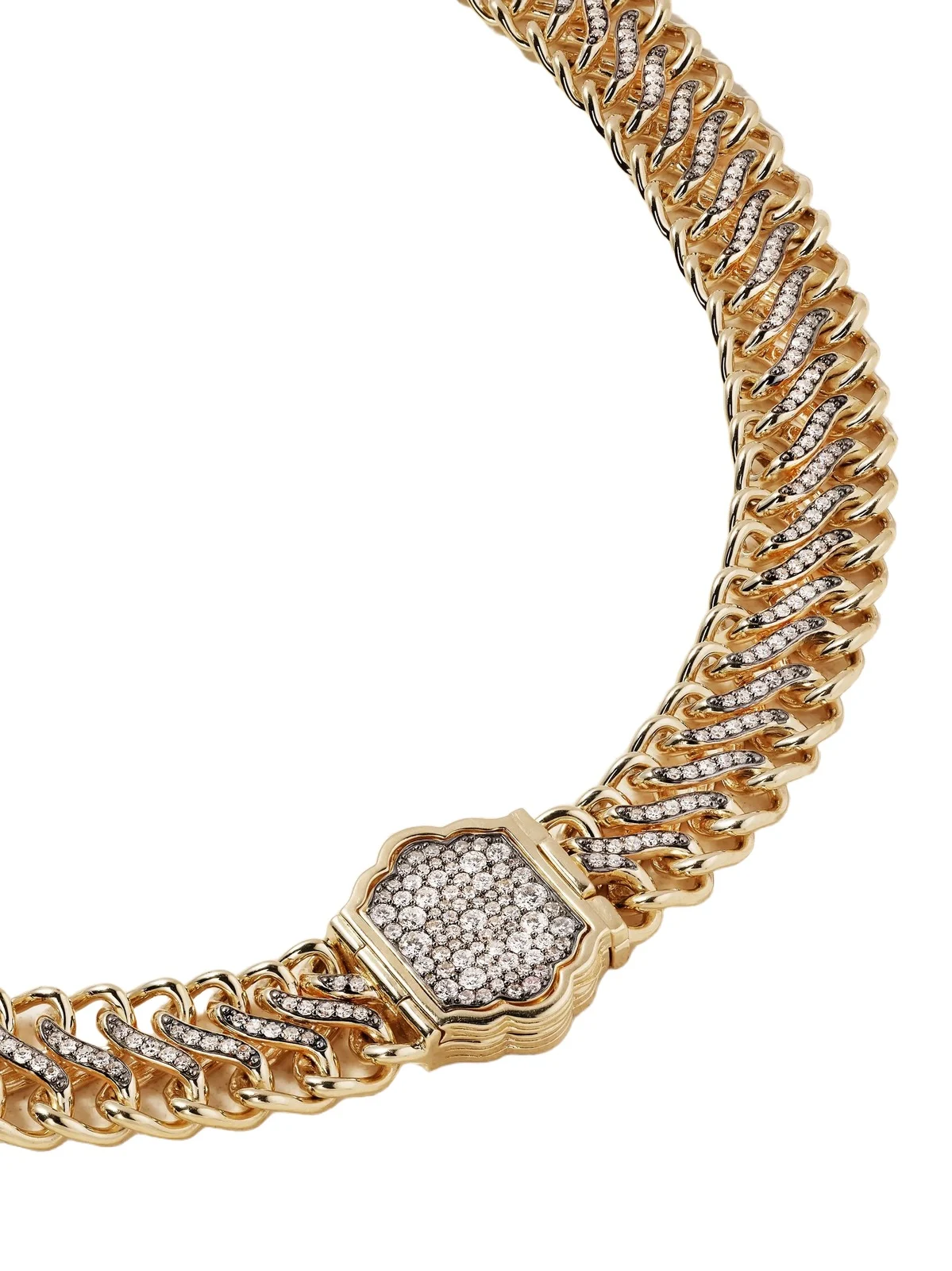 Medusa 14-karat Recycled Gold Diamond Necklace Medusa 14-karat Recycled Gold Diamond Necklace