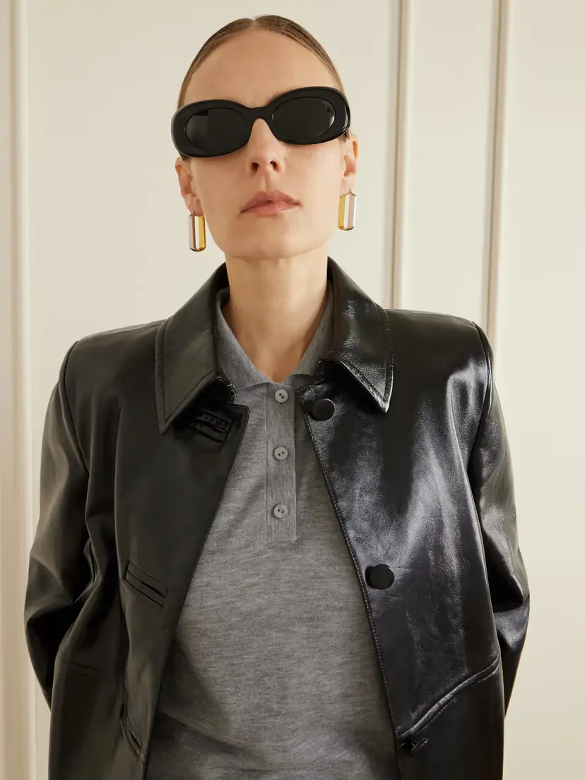 Oliver Peoples + Khaite Oval-frame Acetate Sunglasses | Thumbnail 2