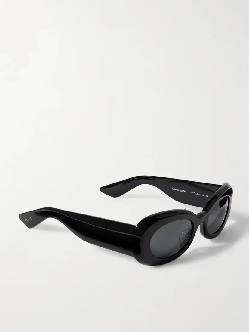 Oliver Peoples + Khaite Oval-frame Acetate Sunglasses | Thumbnail 3