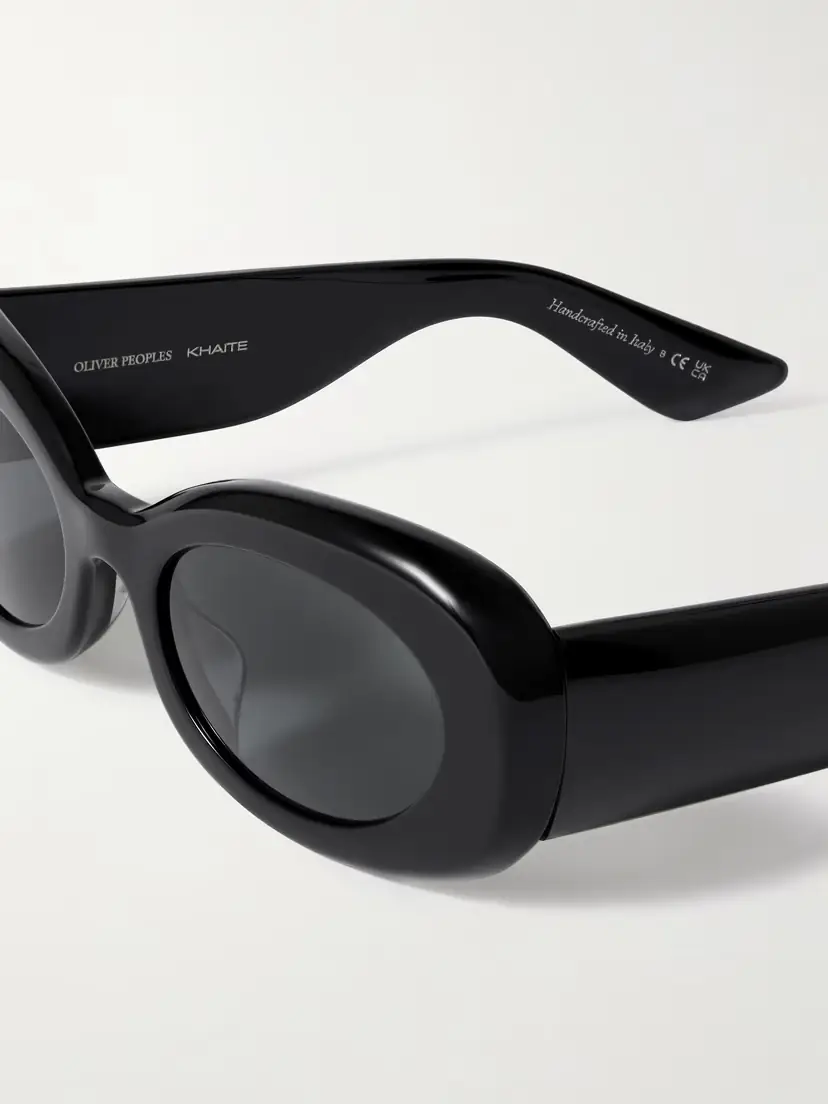 Oliver Peoples + Khaite Oval-frame Acetate Sunglasses | Thumbnail 4