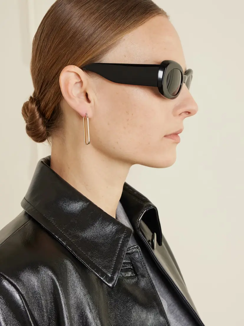 Oliver Peoples + Khaite Oval-frame Acetate Sunglasses | Thumbnail 5