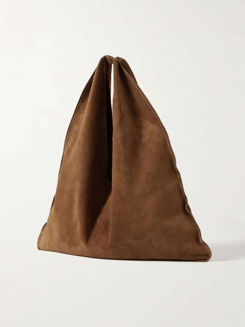 The Row Bindle Small Suede Shoulder Bag | Thumbnail 3 The Row Bindle Small Suede Shoulder Bag | Thumbnail 3