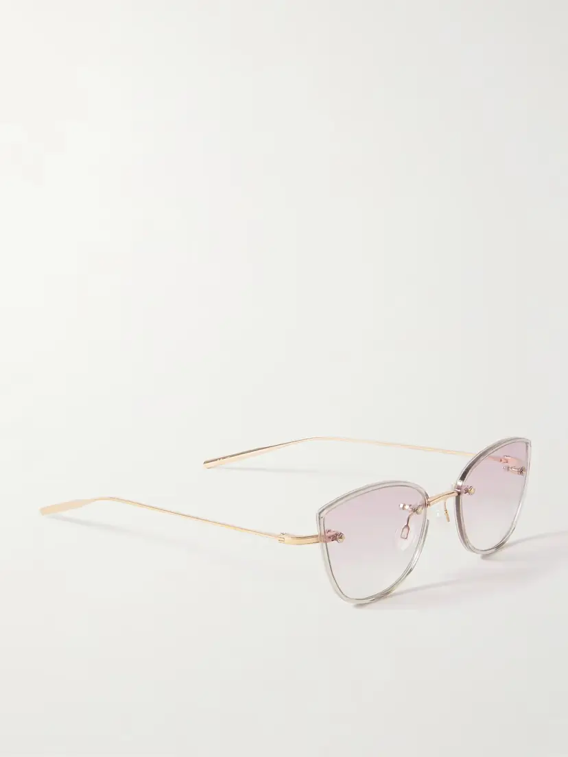 BARTON PERREIRA Brandy Cat-eye Rose Gold-tone And Acetate Sunglasses | Thumbnail 3 BARTON PERREIRA Brandy Cat-eye Rose Gold-tone And Acetate Sunglasses | Thumbnail 3