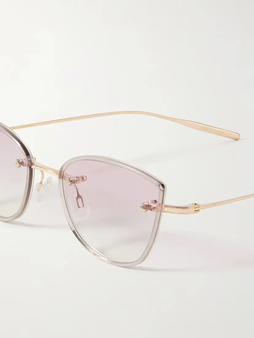 BARTON PERREIRA Brandy Cat-eye Rose Gold-tone And Acetate Sunglasses | Thumbnail 4 BARTON PERREIRA Brandy Cat-eye Rose Gold-tone And Acetate Sunglasses | Thumbnail 4