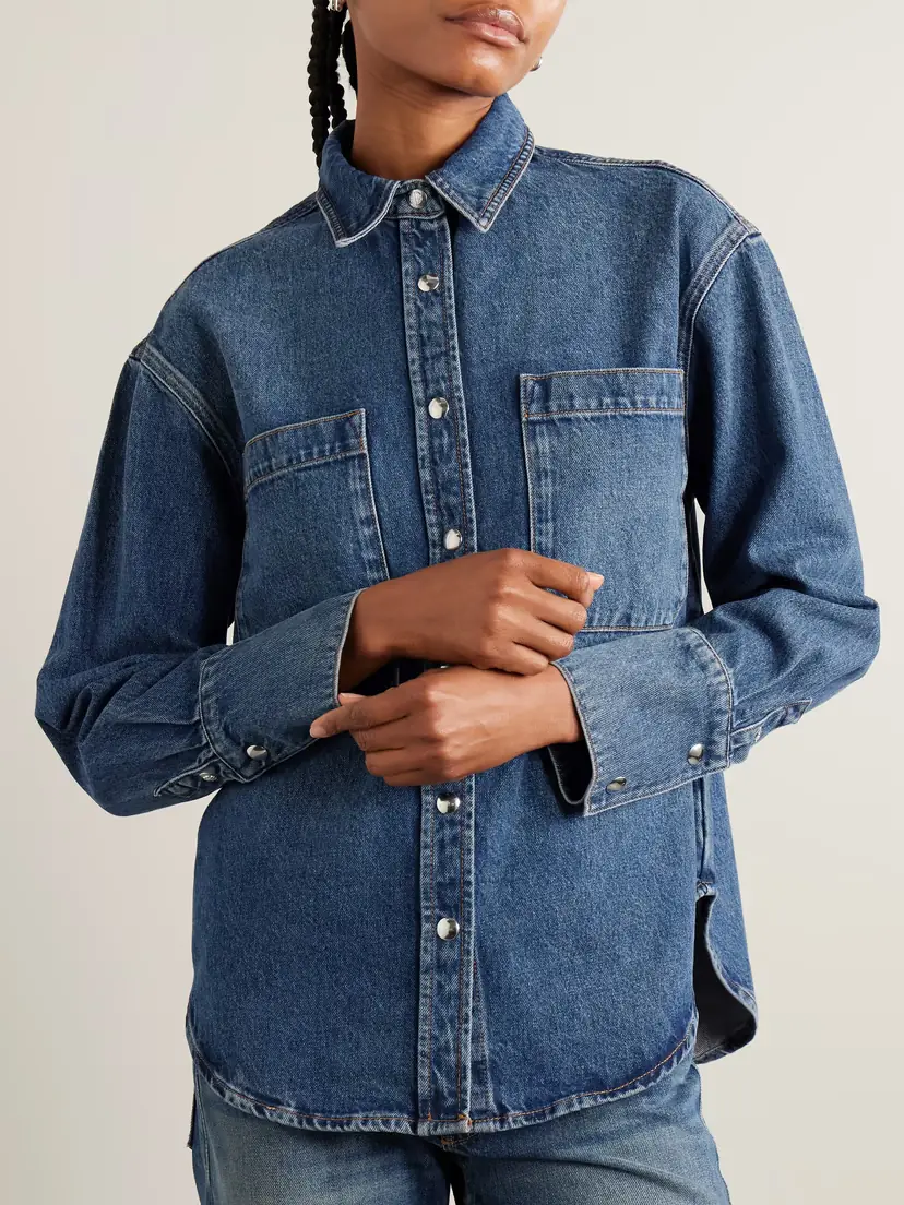 Anine Bing Dante Denim Jacket | Thumbnail 3 Anine Bing Dante Denim Jacket | Thumbnail 3
