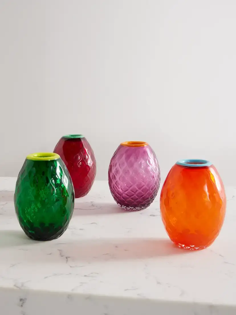 La DoubleJ Baby Egg Set Of Four Murano Glass Vases | Image 1 La DoubleJ Baby Egg Set Of Four Murano Glass Vases | Image 1