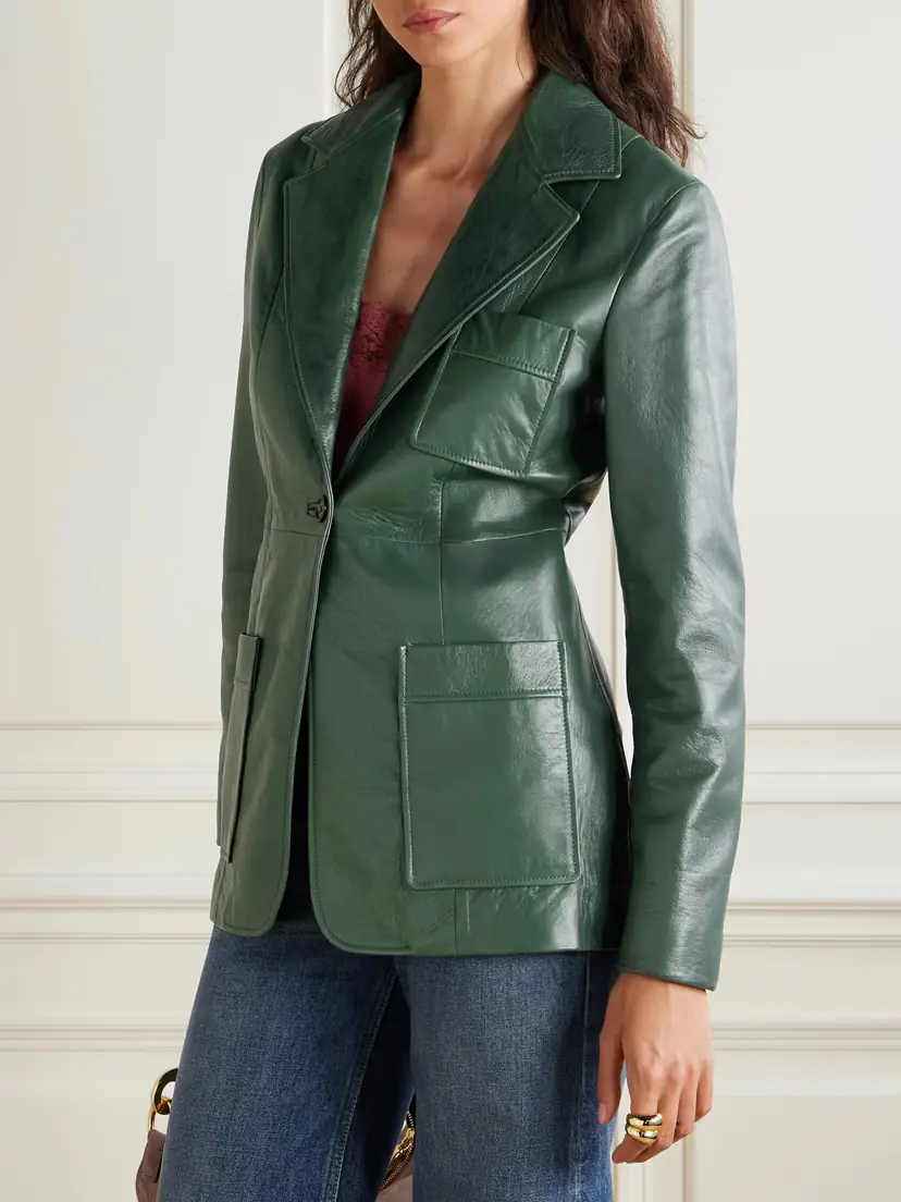 Chloé Paneled Leather Jacket | Thumbnail 3 Chloé Paneled Leather Jacket | Thumbnail 3