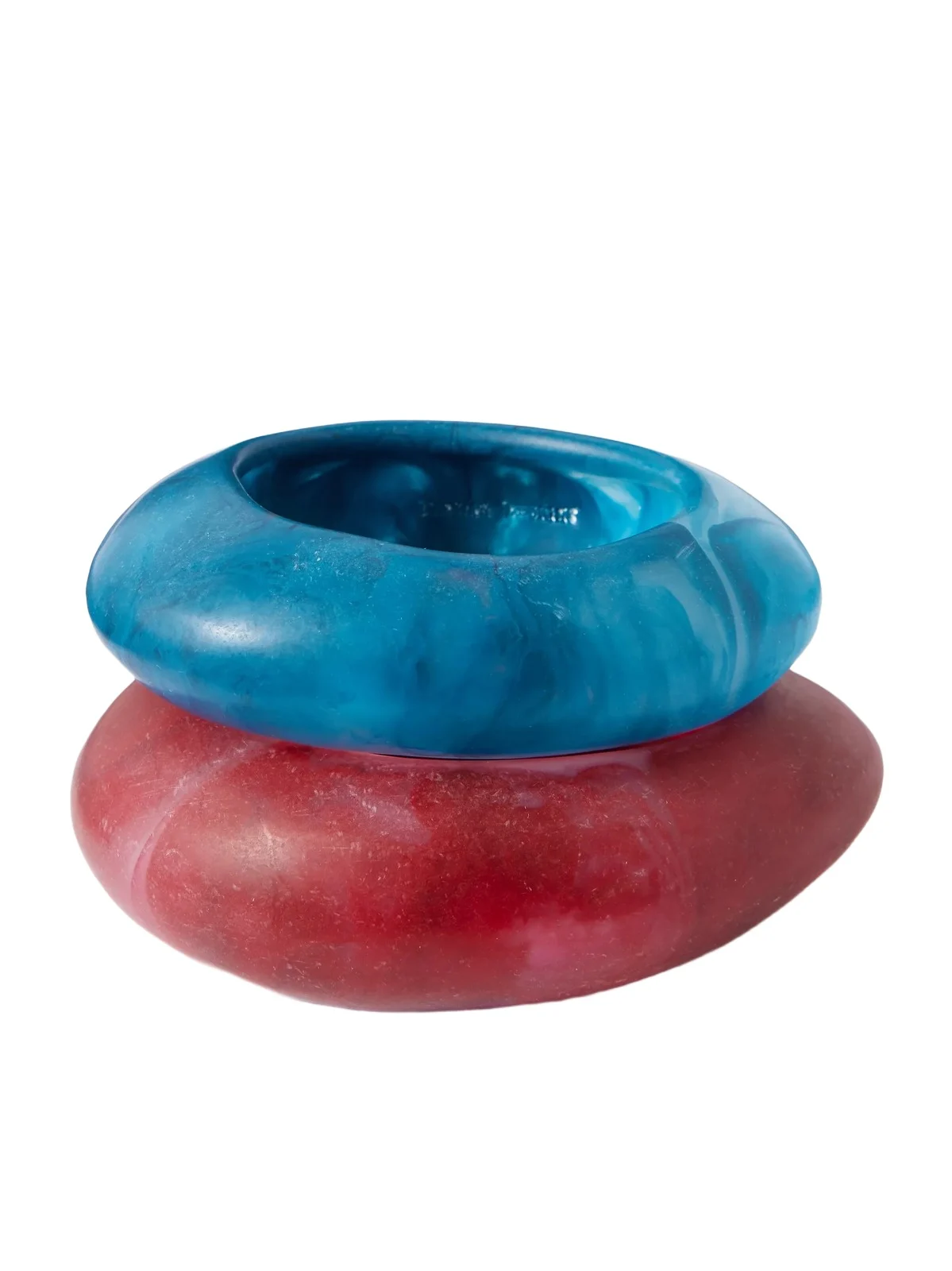 Rock Medium And Large Set Of Two Resin Bangles Rock Medium And Large Set Of Two Resin Bangles