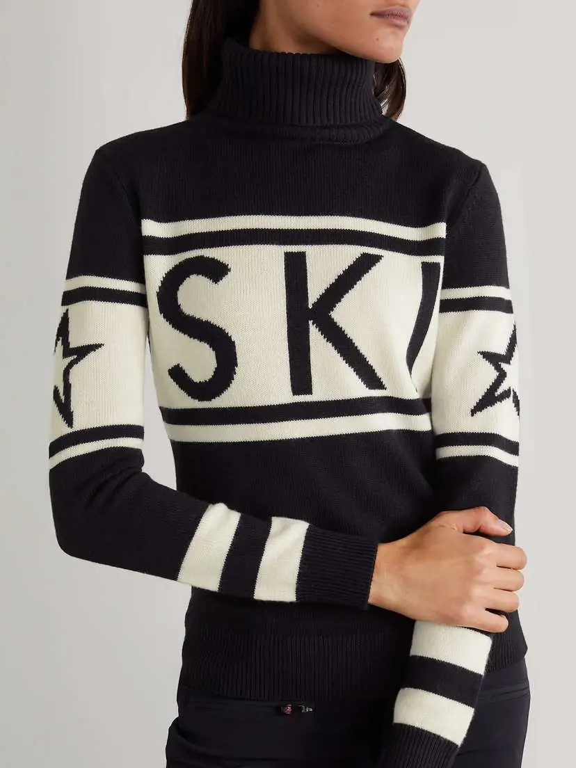 Perfect Moment Schild Intarsia Merino Wool Turtleneck Sweater | Thumbnail 3 Perfect Moment Schild Intarsia Merino Wool Turtleneck Sweater | Thumbnail 3
