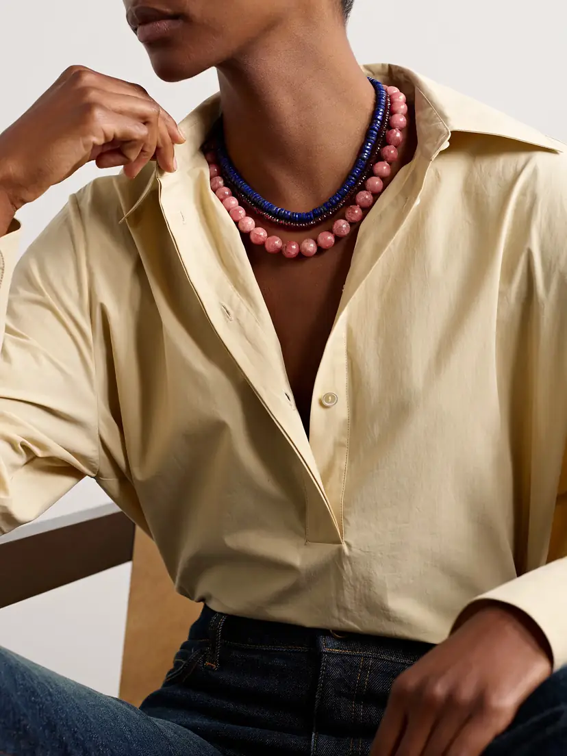 JIA JIA Gold Garnet Necklace | Thumbnail 5 JIA JIA Gold Garnet Necklace | Thumbnail 5