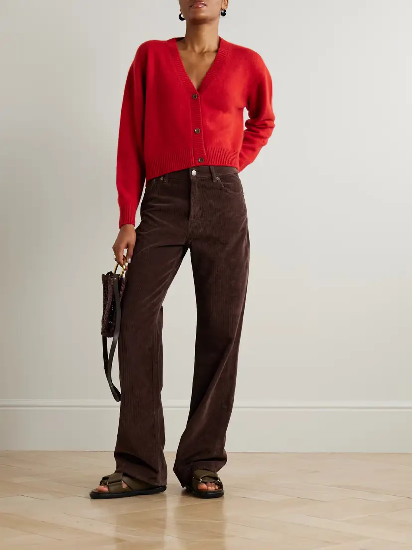 The Elder Statesman Cashmere Cropped Cardigan | Thumbnail 2 The Elder Statesman Cashmere Cropped Cardigan | Thumbnail 2