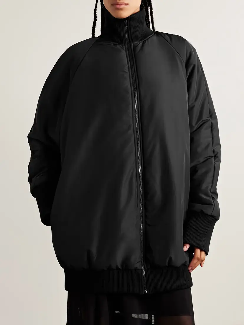 Norma Kamali Oversized Padded Shell Bomber Jacket | Thumbnail 3 Norma Kamali Oversized Padded Shell Bomber Jacket | Thumbnail 3