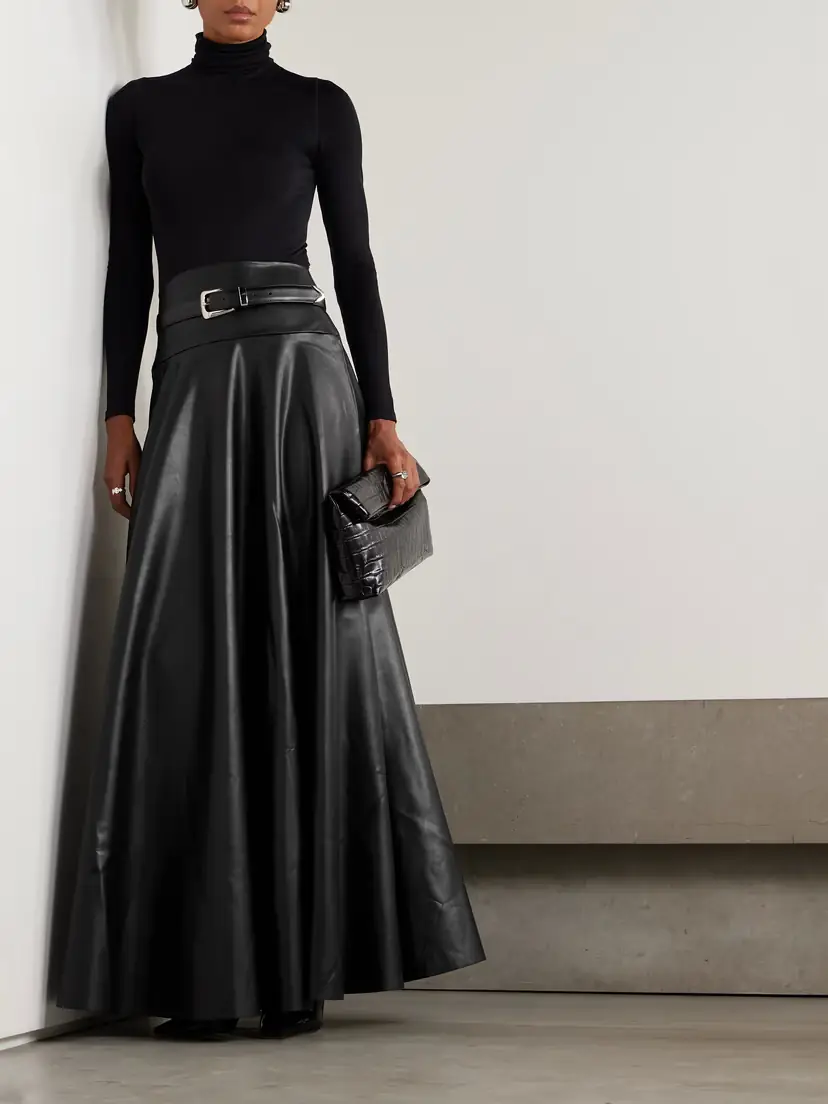 Norma Kamali Pu Maxi Skirt | Thumbnail 2 Norma Kamali Pu Maxi Skirt | Thumbnail 2