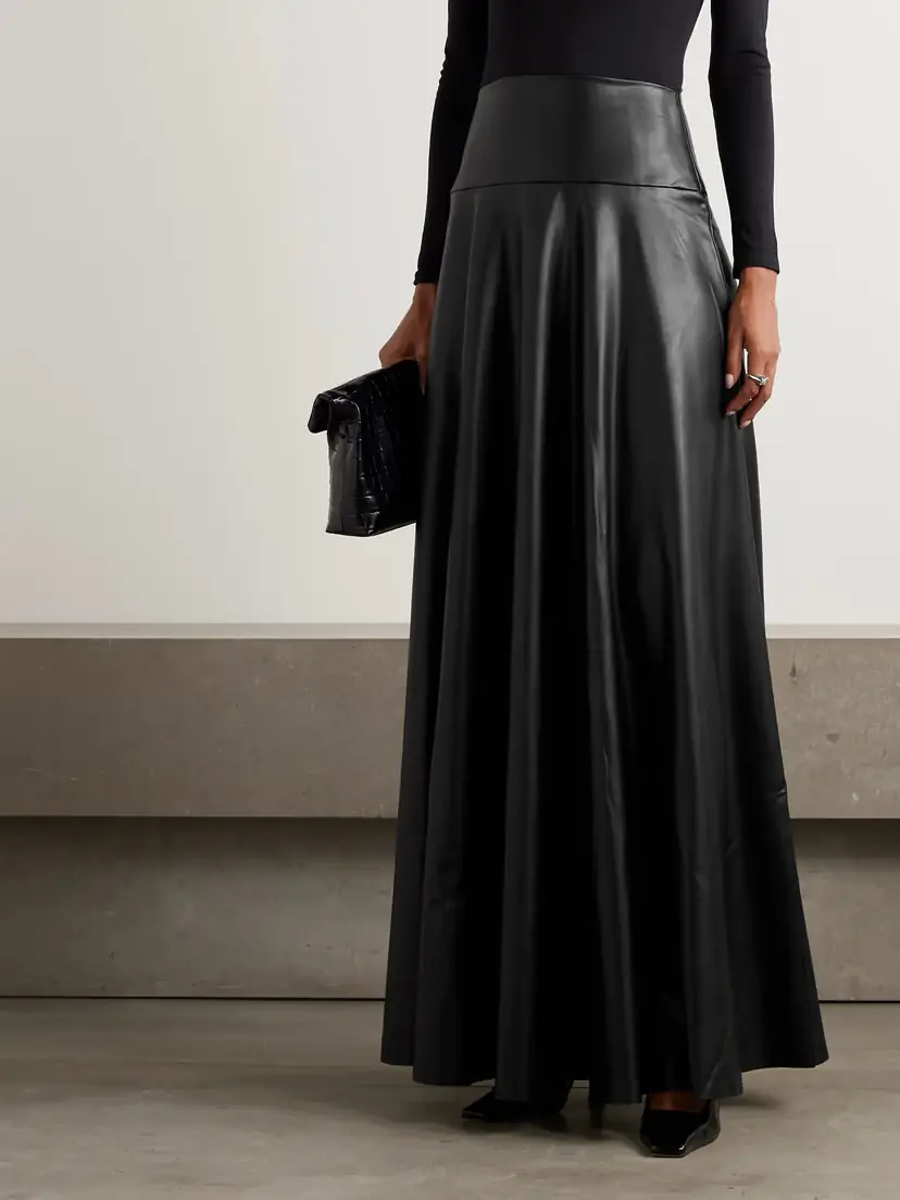 Norma Kamali Pu Maxi Skirt | Thumbnail 3 Norma Kamali Pu Maxi Skirt | Thumbnail 3