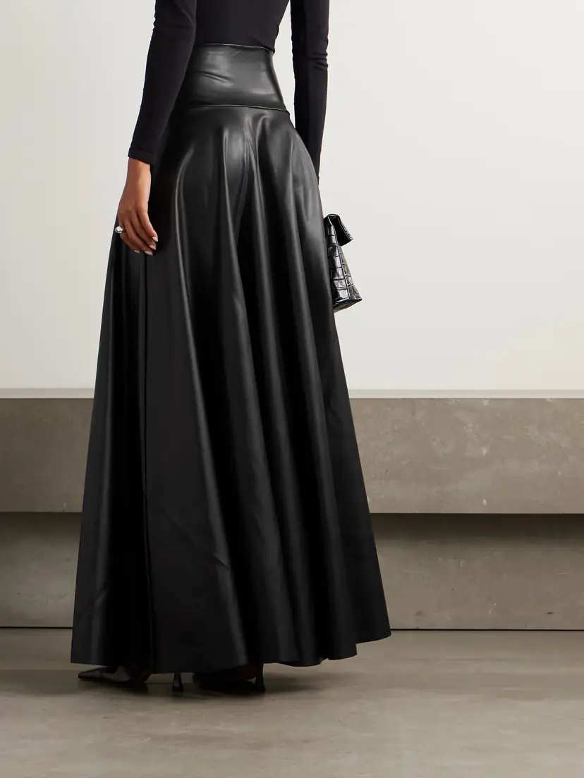 Norma Kamali Pu Maxi Skirt | Thumbnail 4 Norma Kamali Pu Maxi Skirt | Thumbnail 4