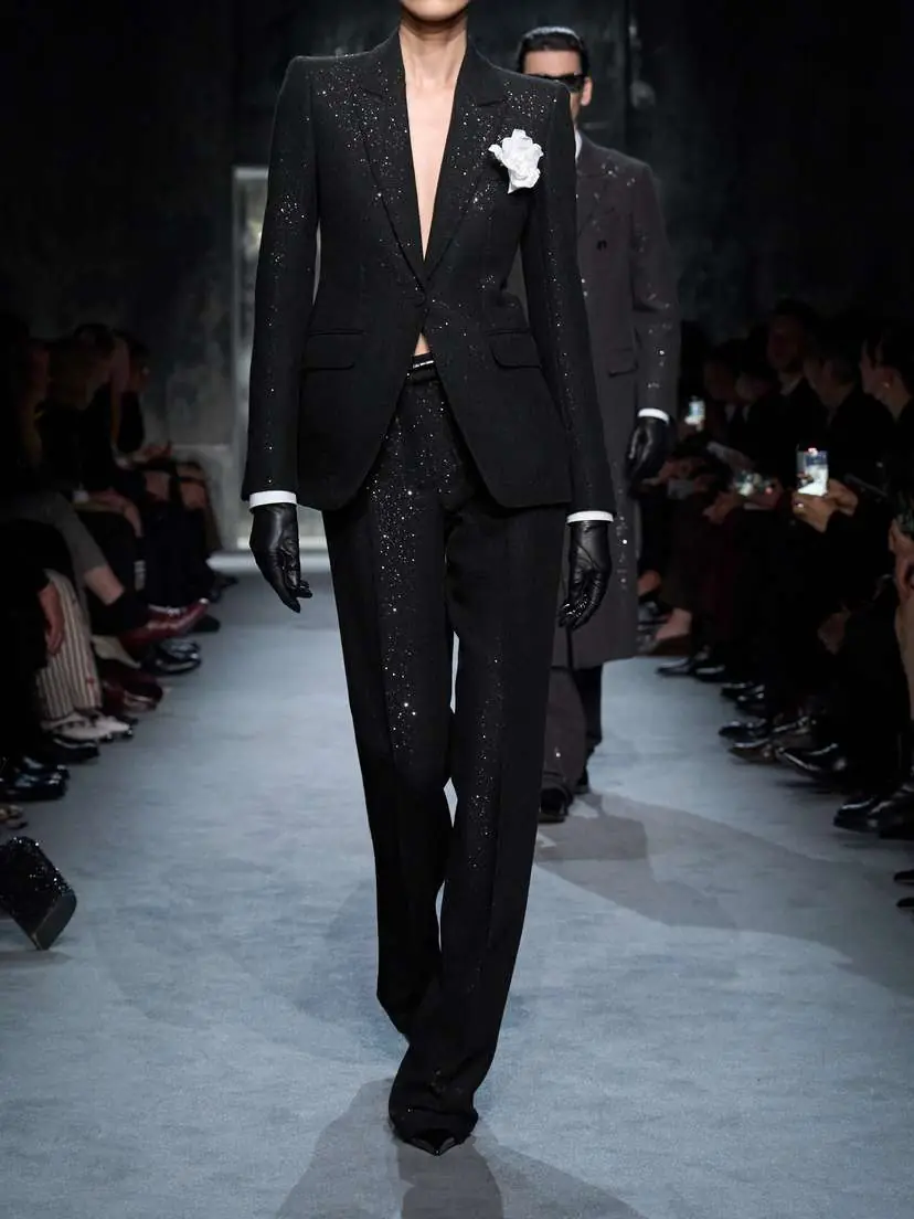 Tom Ford Sequin-embellished Wool-blend Blazer | Thumbnail 4