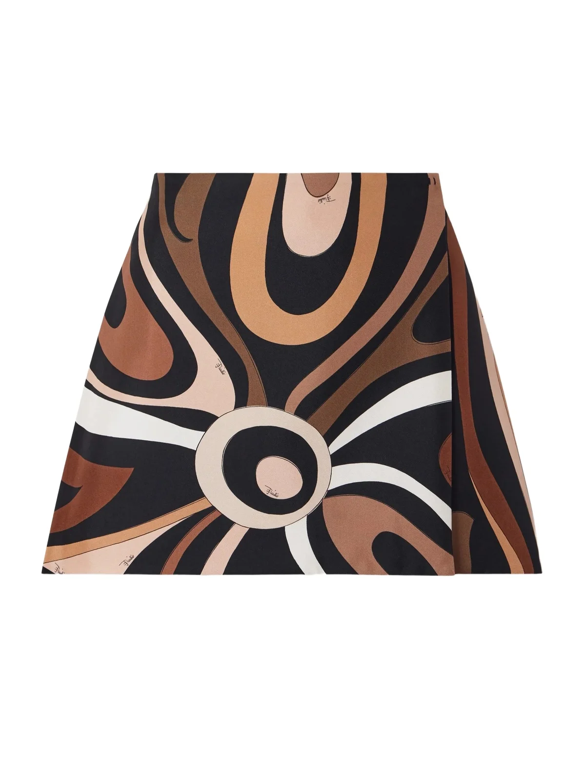 Wrap-effect Printed Silk-twill Mini Skirt Wrap-effect Printed Silk-twill Mini Skirt