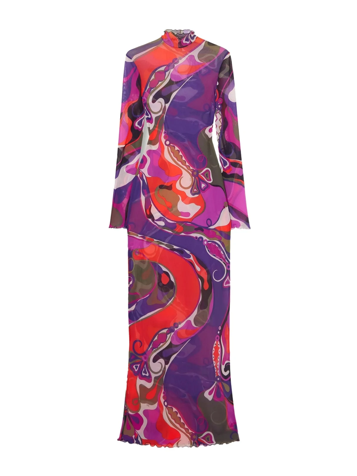 Printed Tulle Maxi Dress Printed Tulle Maxi Dress