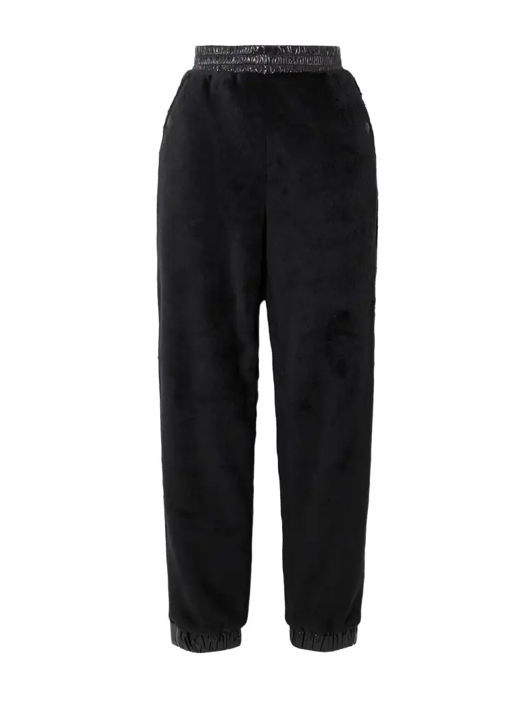 Moncler Grenoble Shell-trimmed Fleece Tapered Sweatpants | Image 1 Moncler Grenoble Shell-trimmed Fleece Tapered Sweatpants | Image 1