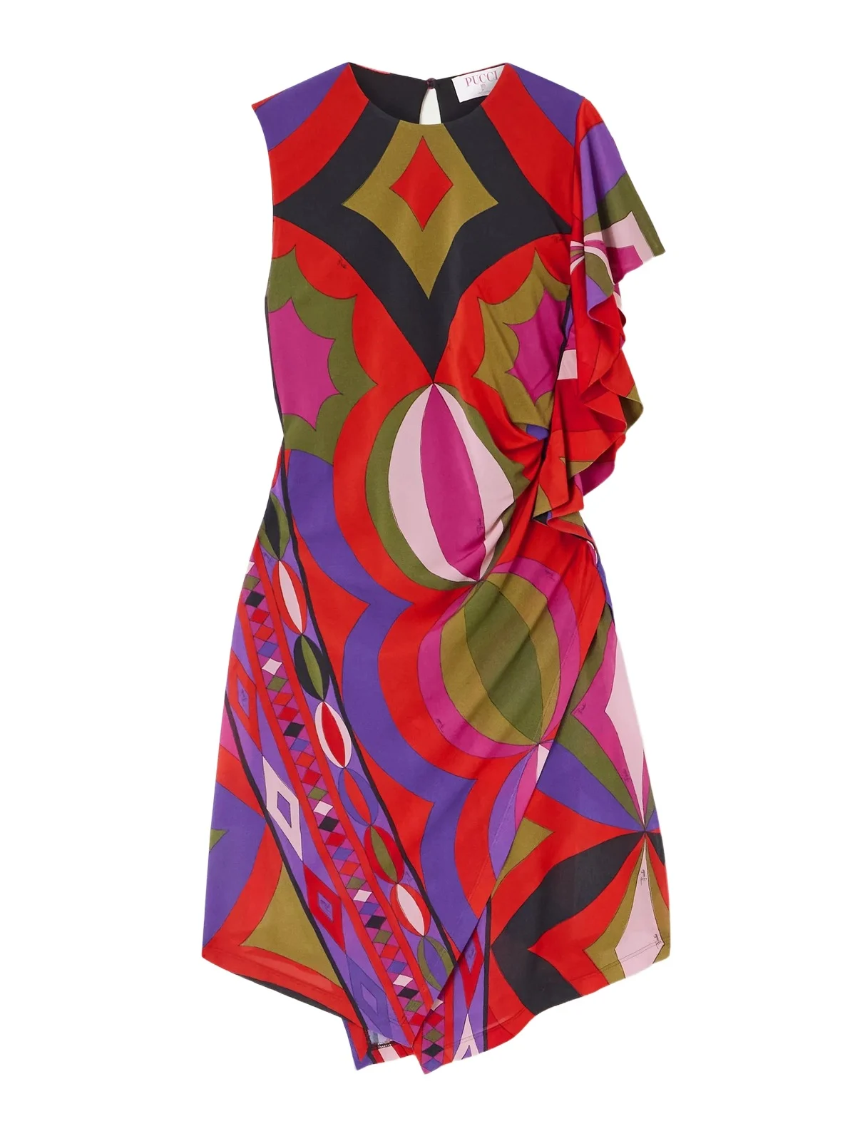 Printed Jersey Mini Dress