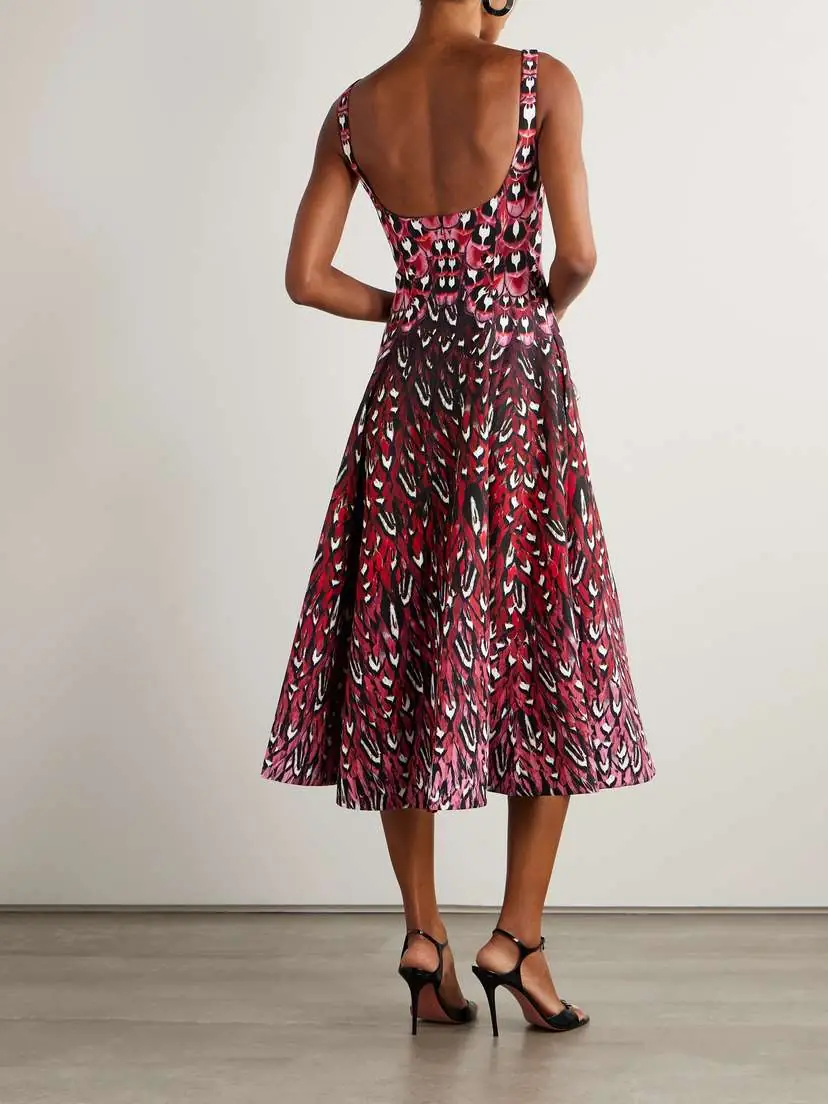 Mary Katrantzou Beaux Printed Crepe Midi Dress | Thumbnail 3 Mary Katrantzou Beaux Printed Crepe Midi Dress | Thumbnail 3