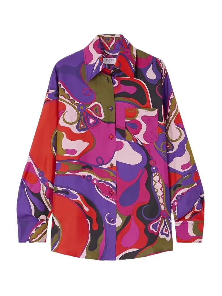 PUCCI Printed Silk Shirt | Image 1 PUCCI Printed Silk Shirt | Image 1