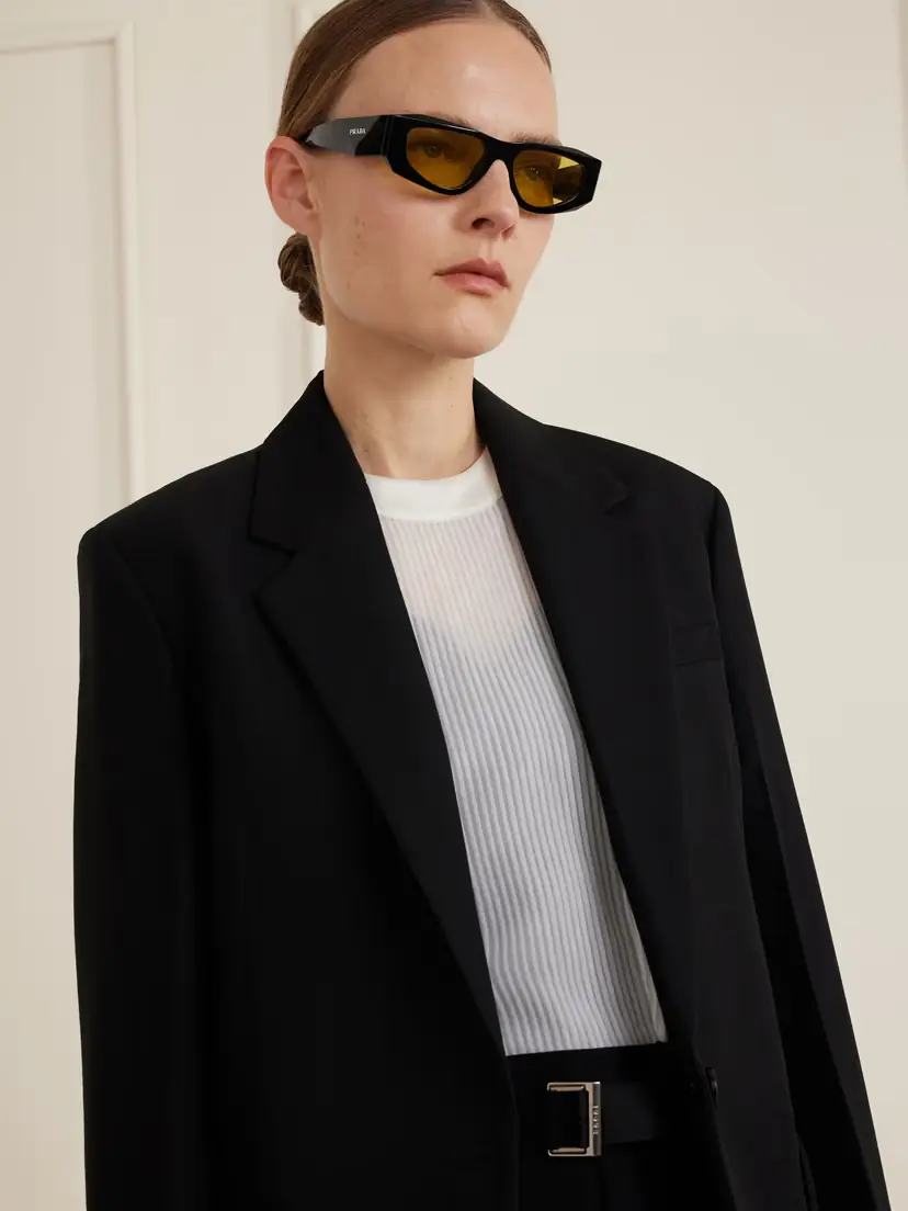 PRADA EYEWEAR Symbole D-frame Acetate Sunglasses | Thumbnail 2 PRADA EYEWEAR Symbole D-frame Acetate Sunglasses | Thumbnail 2