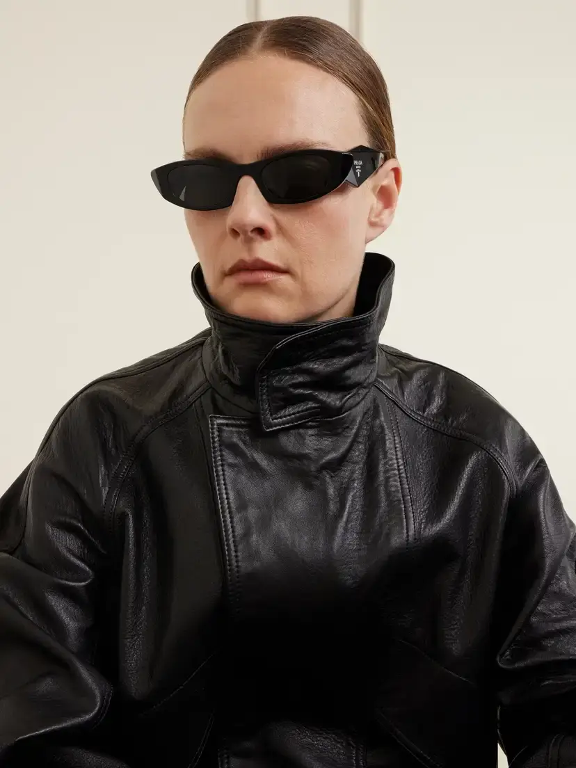 PRADA EYEWEAR Symbole Cat-eye Acetate Sunglasses | Thumbnail 2 PRADA EYEWEAR Symbole Cat-eye Acetate Sunglasses | Thumbnail 2