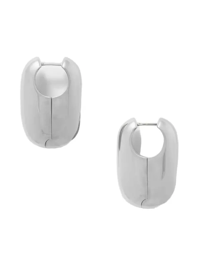 Vola Rhodium-plated Hoop Earrings Vola Rhodium-plated Hoop Earrings
