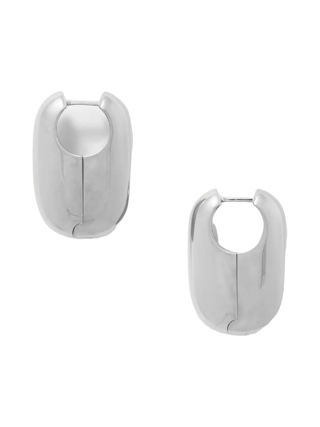 Vola Rhodium-plated Hoop Earrings Vola Rhodium-plated Hoop Earrings