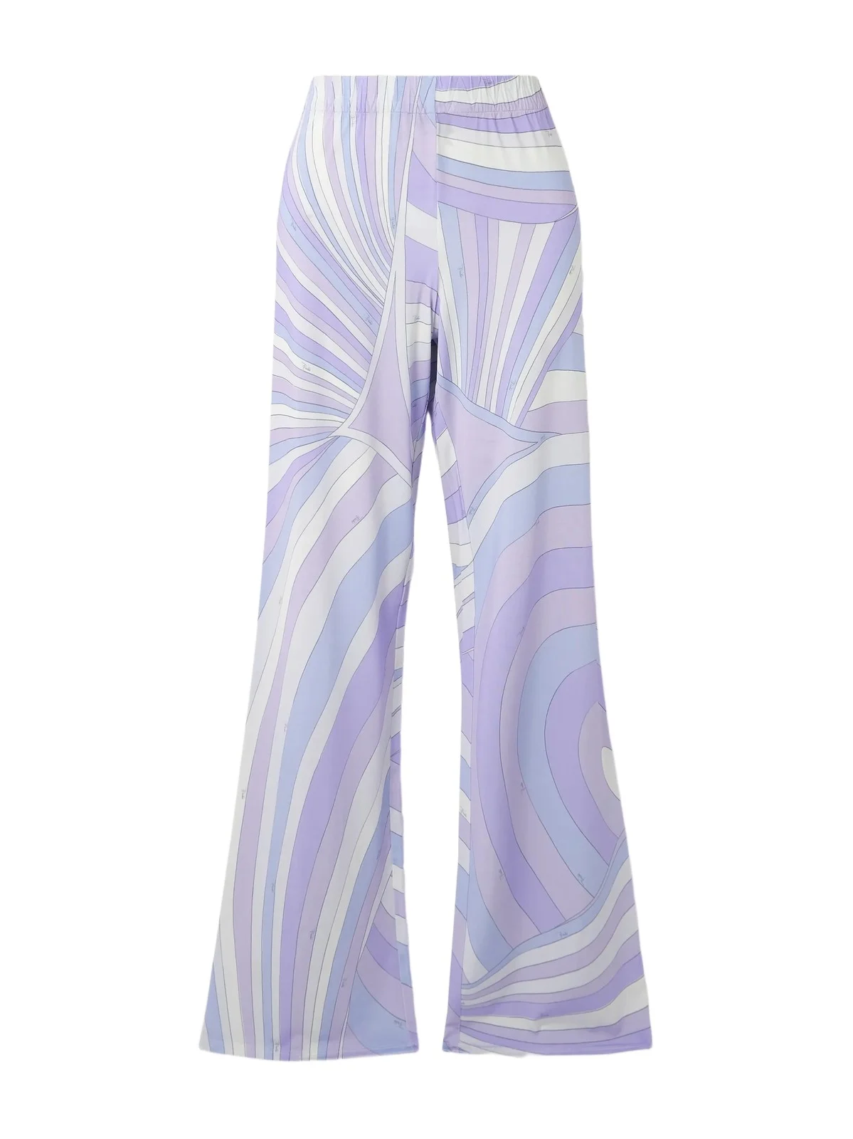 PUCCI Iride Printed Satin-jersey Wide-leg Pants