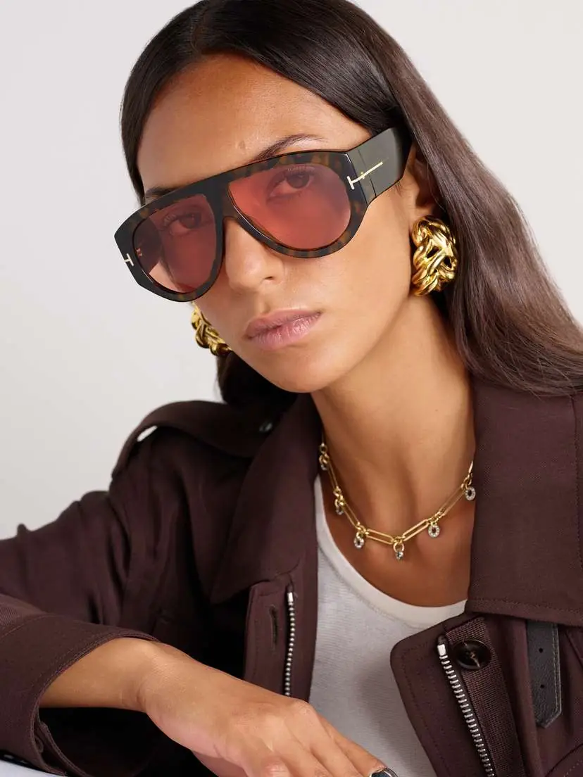 Tom Ford Bronson Aviator-style Tortoiseshell Acetate Sunglasses | Thumbnail 2 Tom Ford Bronson Aviator-style Tortoiseshell Acetate Sunglasses | Thumbnail 2