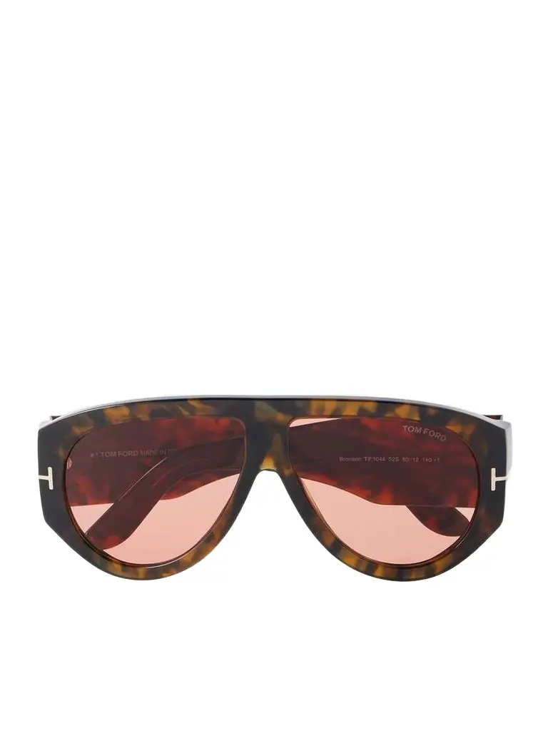 Tom Ford Bronson Aviator-style Tortoiseshell Acetate Sunglasses