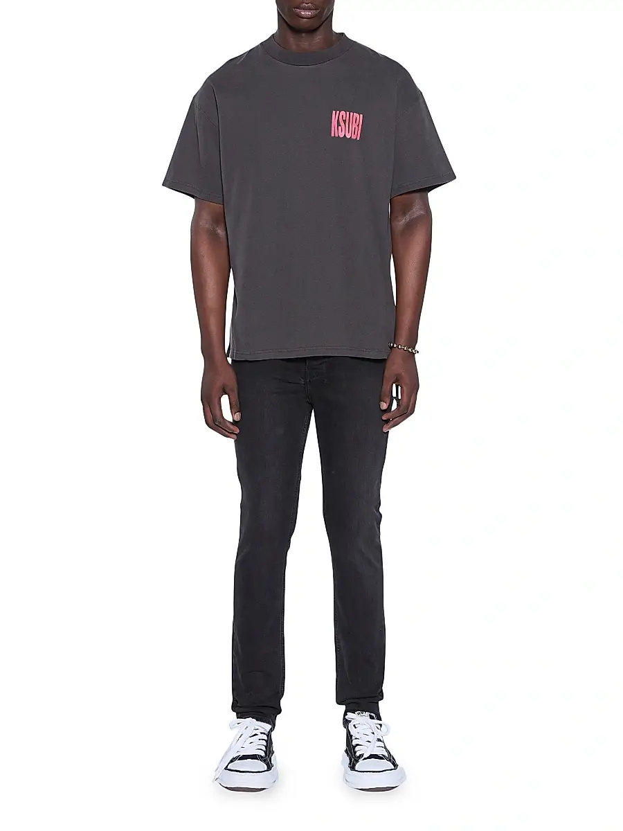 Ksubi Men's Panthera Ekcess Oversized T-Shirt - Black | Thumbnail 2 Ksubi Men's Panthera Ekcess Oversized T-Shirt - Black | Thumbnail 2