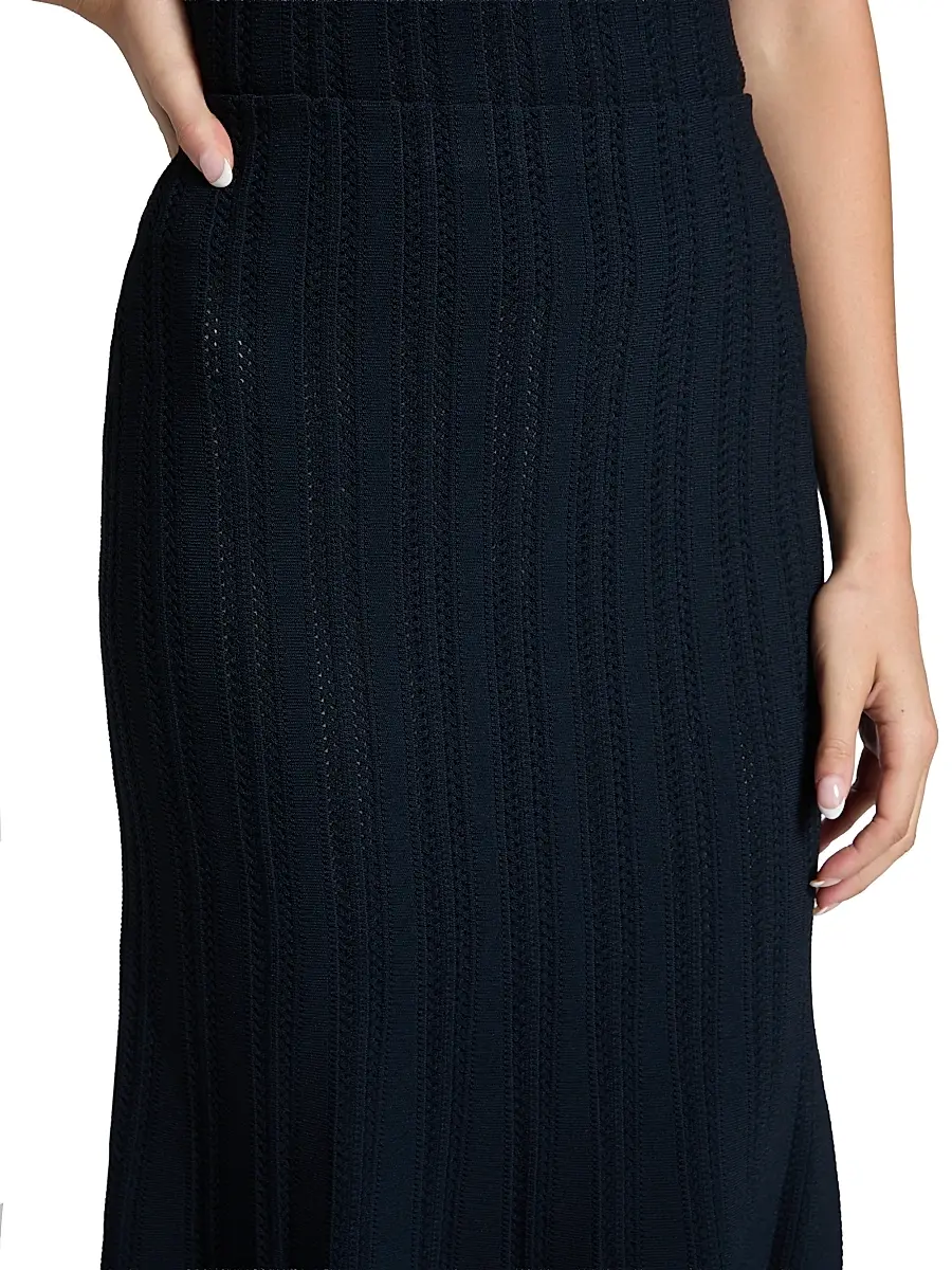 Adam Lippes Women's Lyra Rib-Knit Jacquard Maxi Skirt | Thumbnail 6 Adam Lippes Women's Lyra Rib-Knit Jacquard Maxi Skirt | Thumbnail 6