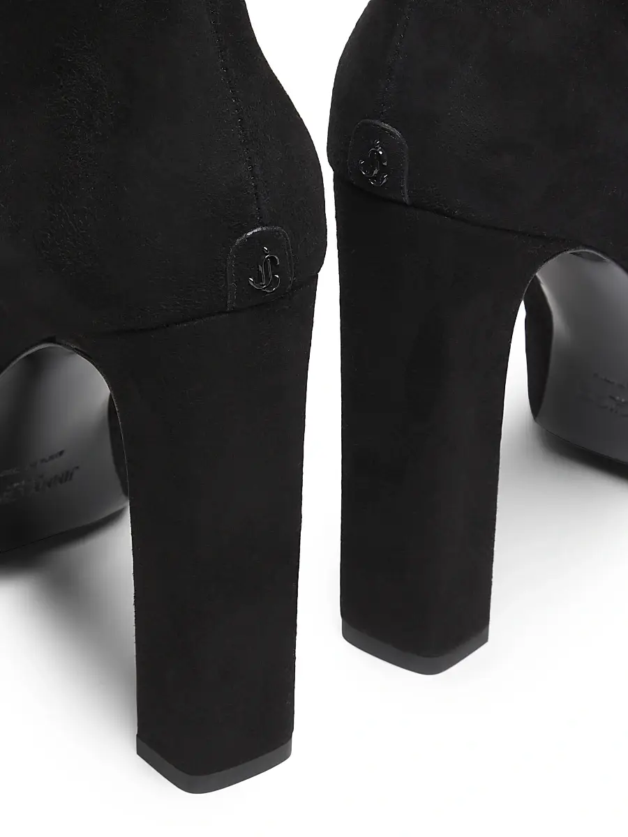 Jimmy Choo Women's Marene 120MM Suede Platform Ankle Boots - Black | Thumbnail 5 Jimmy Choo Women's Marene 120MM Suede Platform Ankle Boots - Black | Thumbnail 5