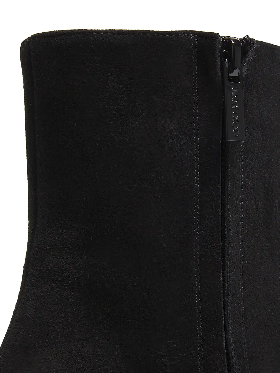 Jimmy Choo Women's Marene 120MM Suede Platform Ankle Boots - Black | Thumbnail 6 Jimmy Choo Women's Marene 120MM Suede Platform Ankle Boots - Black | Thumbnail 6