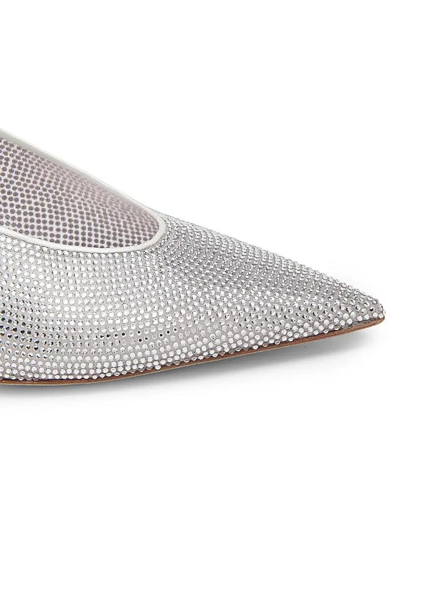 René Caovilla Women's 80MM Embellished Slingback Pumps | Thumbnail 5 René Caovilla Women's 80MM Embellished Slingback Pumps | Thumbnail 5