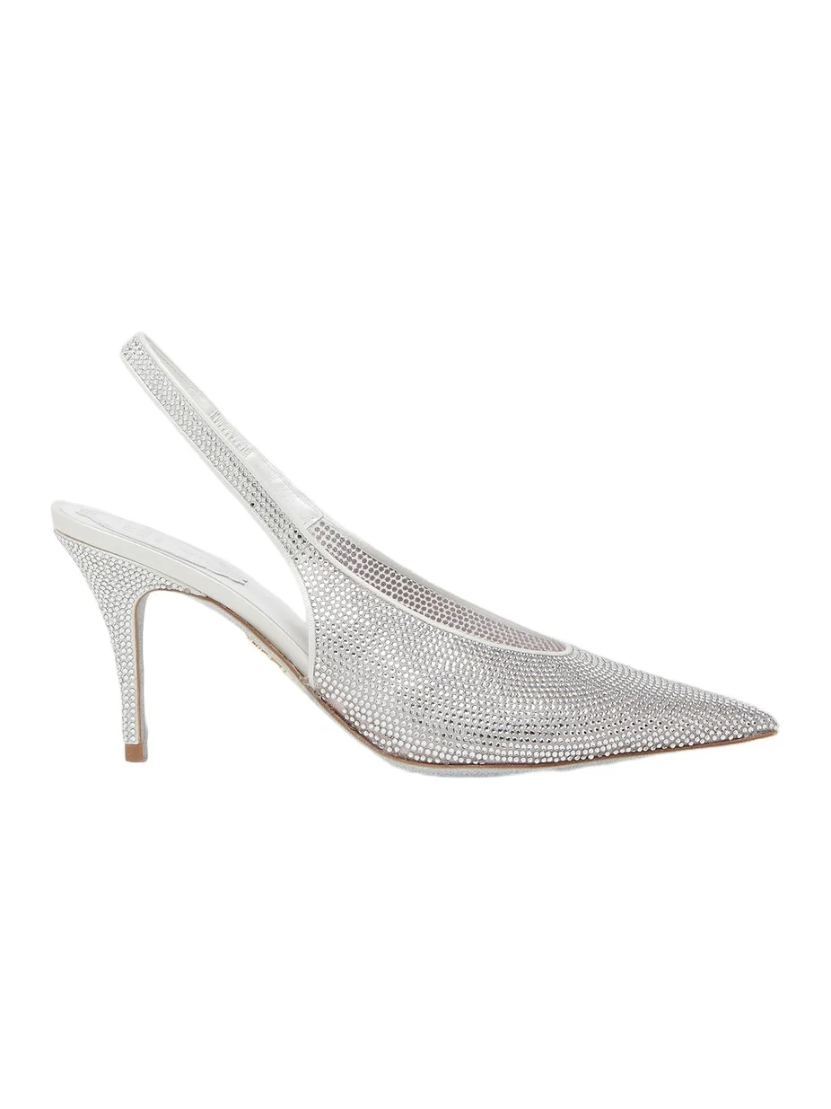 Women's 80MM Embellished Slingback Pumps Women's 80MM Embellished Slingback Pumps