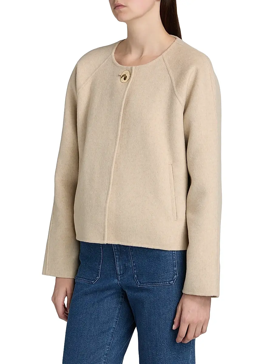 TANYA TAYLOR Women's Micah Wool-Blend Jacket | Thumbnail 4 TANYA TAYLOR Women's Micah Wool-Blend Jacket | Thumbnail 4