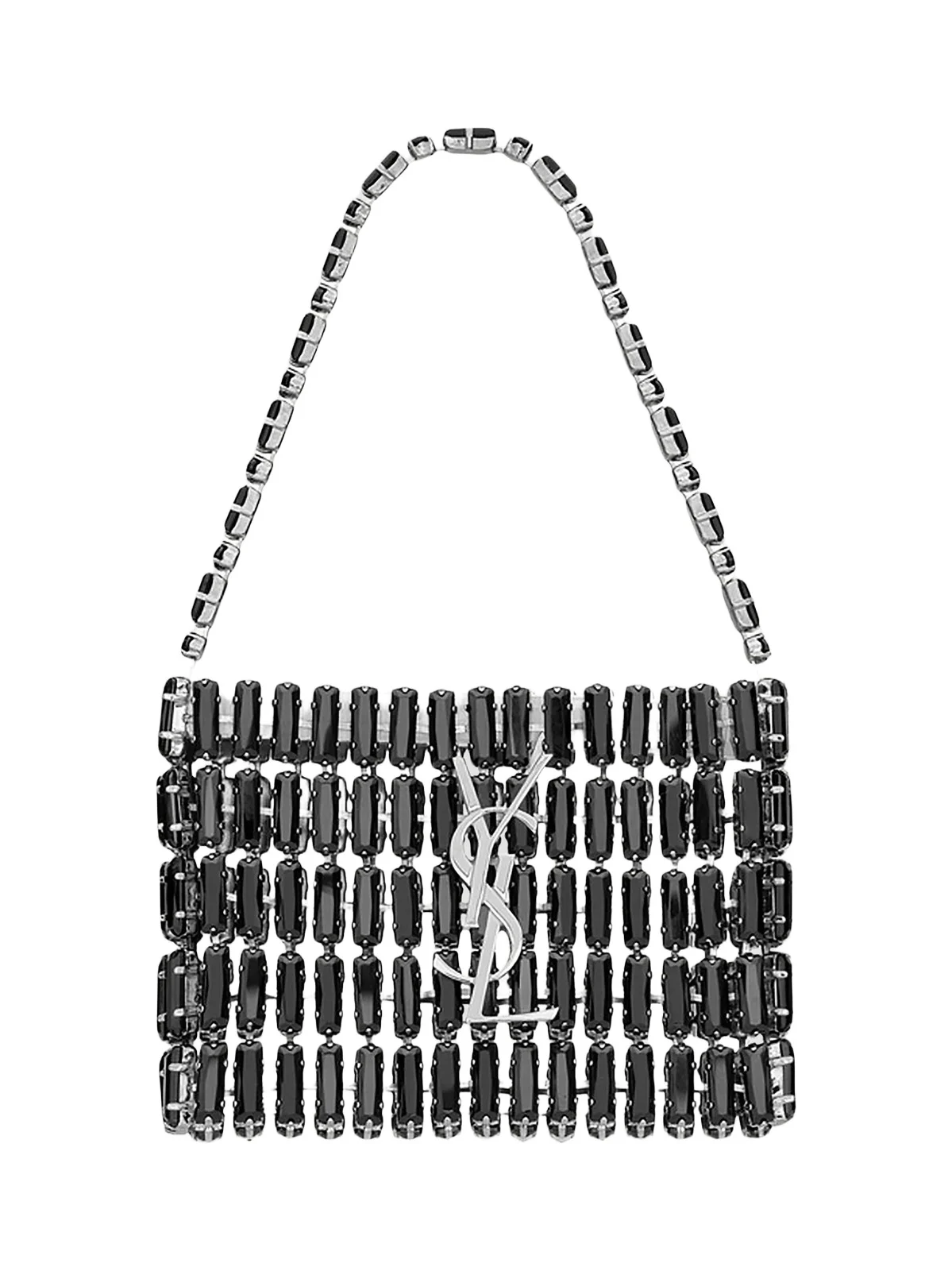 Women's Micro Evening Top Handle Bag in Crystals - Black Women's Micro Evening Top Handle Bag in Crystals - Black
