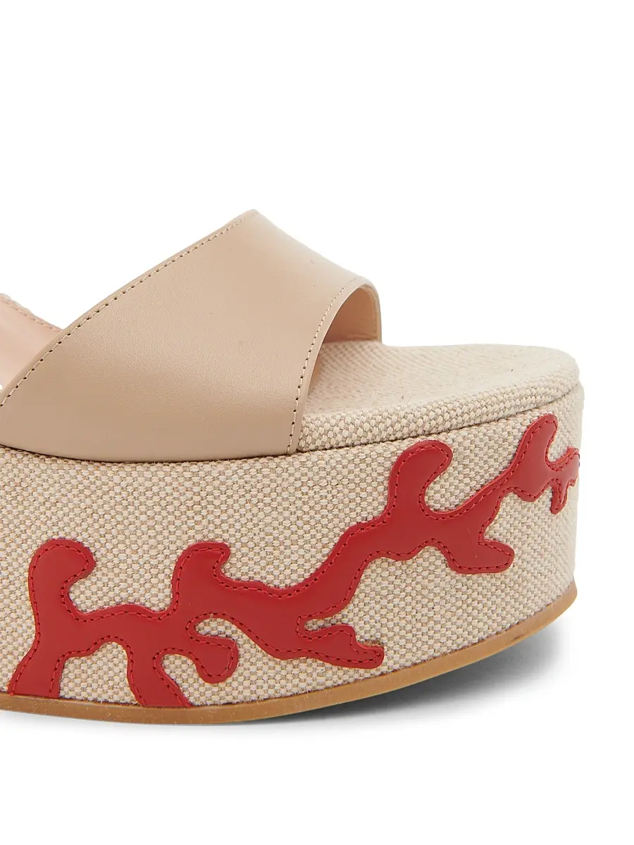 Gianvito Rossi Women's Paros 105MM Leather Platform Wedge Sandals | Thumbnail 5 Gianvito Rossi Women's Paros 105MM Leather Platform Wedge Sandals | Thumbnail 5