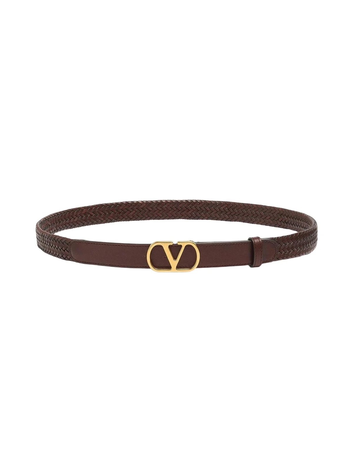 Men's VLogo Signature Braided Calfskin Belt